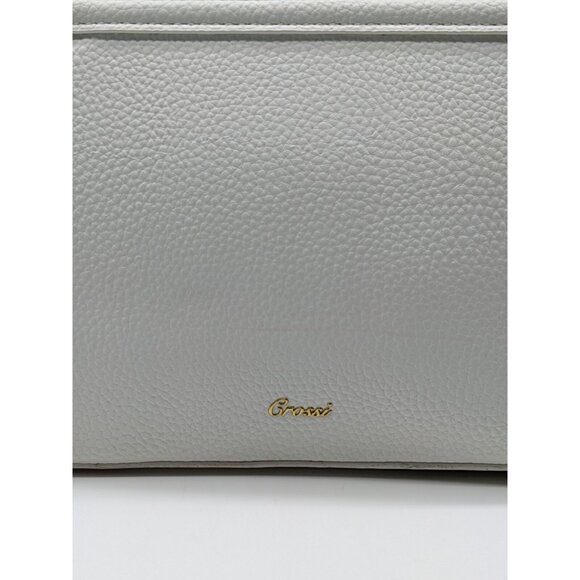 LIKE DREAMS/GROSSI Eva double bowtie leather top handle crossbody WHITE (New) - Picture 13 of 13